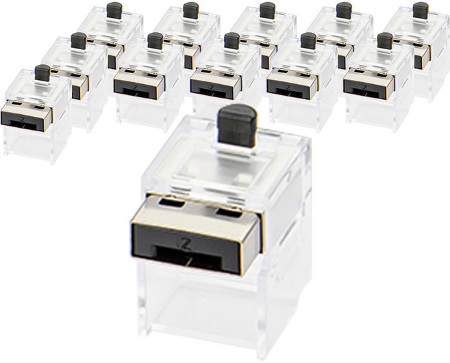 스마트키퍼 랜케이블락 12p 블랙, 1개