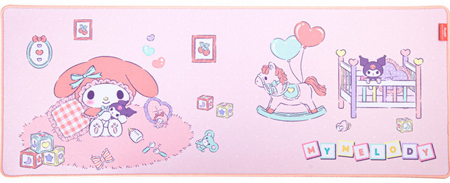 ROYCHE 三麗鷗防滑書桌滑鼠長墊 SAN-RMP-A, 1個, 美樂蒂