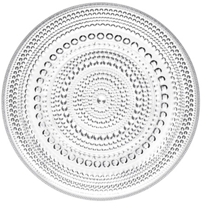 IITTALA Kastehelmi 盤子, 透明, 1個
