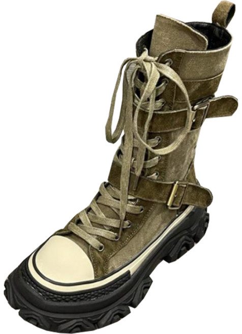 페이퍼먼츠 빈티지 옥스포드 스트랩 스니커즈형 워커 부츠 00937