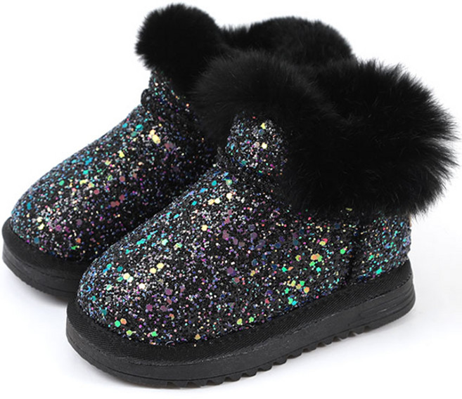 오즈키즈 여아용 반짝이는 겨울 어그 부츠