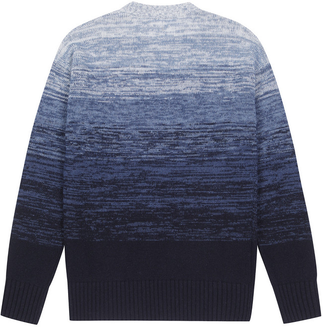 benetton 女款羊毛喀什米爾漸層針織毛衣 1435K102W66U
