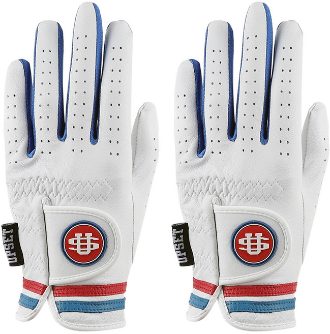 업셋 프리미엄 올양피 골프장갑 왼손착용 2p, 캡틴블루