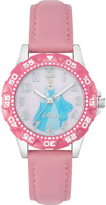 SIMPLELIFE 디즈니 아동용 신데렐라 소형 가죽밴드 손목시계 D20230CI