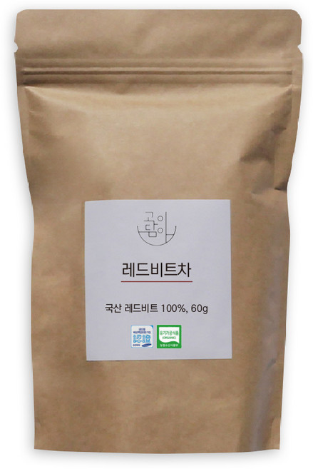 고이담아 유기농 슬라이스 레드비트차, 60g, 1개입, 1개