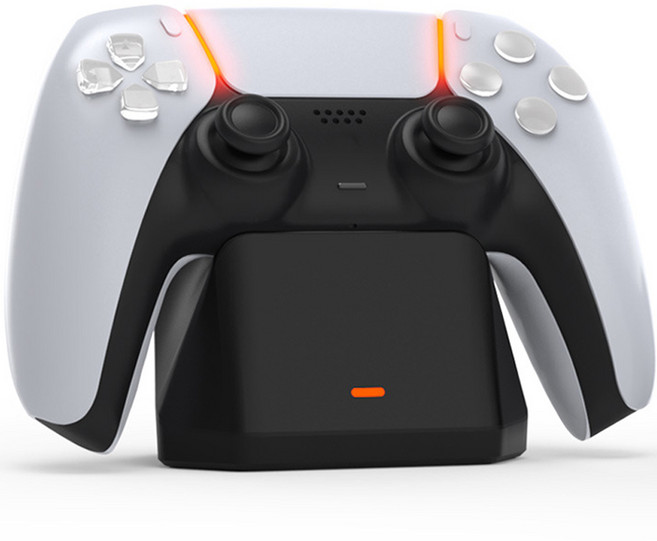 업마켓 PS 5 듀얼센스 DOBE 싱글 충전 거치대 독 블랙, 1개