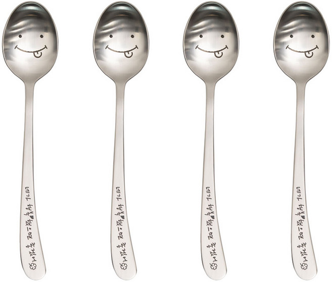 라온누리 해피바이러스 청소년 숟가락, 귀요미, 4개