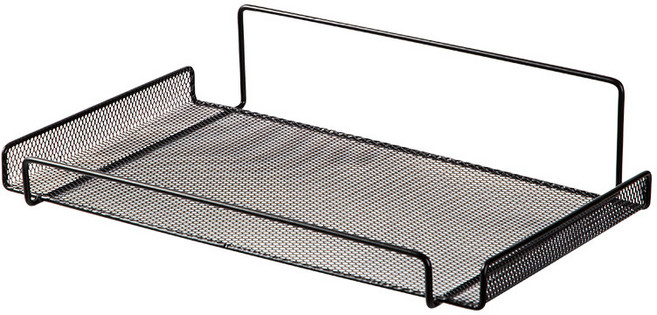 와이에스컴퍼니 무타공 셋탑박스 거치대, 블랙, 1개