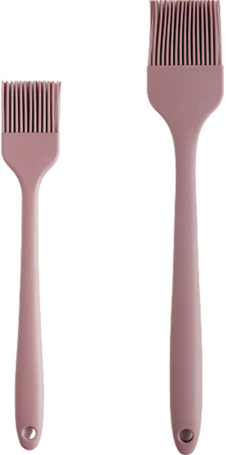 세븐키친 실리콘 오일브러쉬 2종 세트, 핑크, 1개