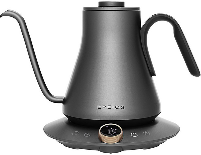에페이오스 허밍버드 핸드드립 커피 전기포트 블랙, EPCP001