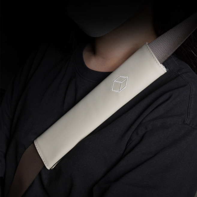 벤딕트 안전벨트 클립 커버, CottonBeige, 2개