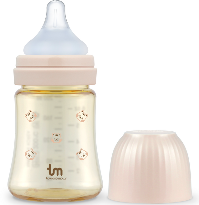 토비앤몰리 돗람이 PPSU 젖병 싱글팩, 핑크, 180ml, 1개