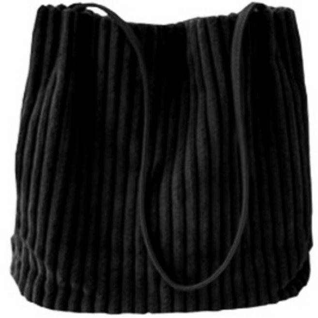 마켓피오 패션 코듀로이 숄더 버킷백