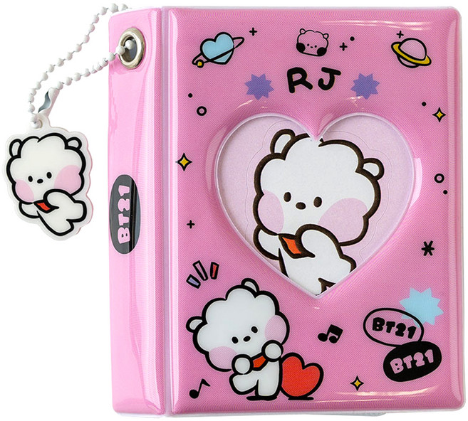 BT21 라인프렌즈 minini 포토 바인더, RJ, 16매