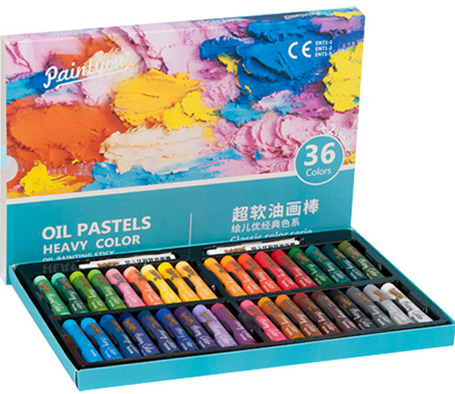 메이크마인 그래피티 에스테틱 오일 파스텔 울트라 소프트, 36색, 1개