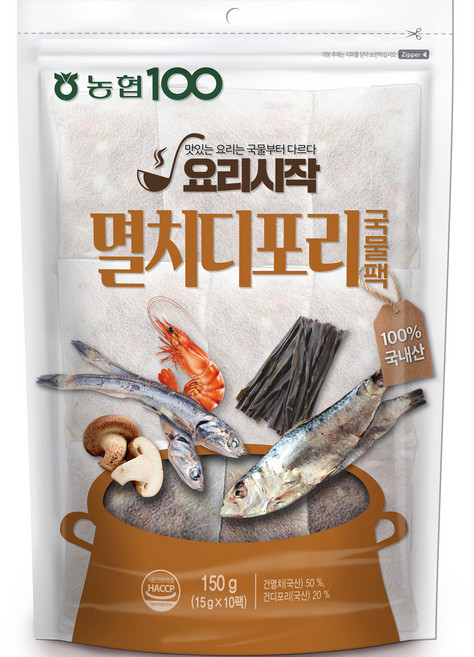 농협 멸치 디포리 국물팩 10p, 150g, 1개