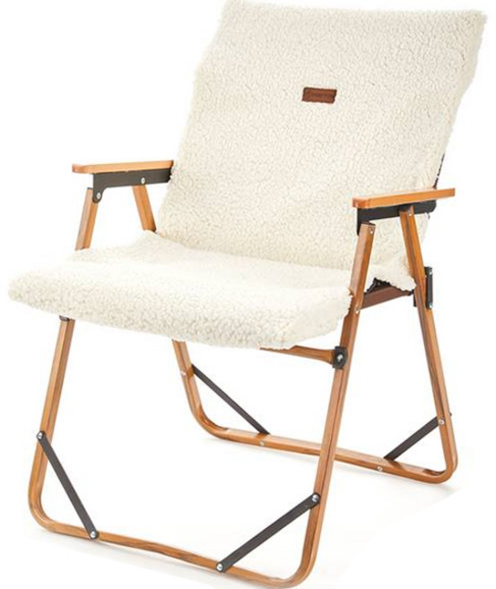 메이튼 레드와일드 접이식 리버시블 캠핑 의자 커버, 아이보리 + 블랙, 1개