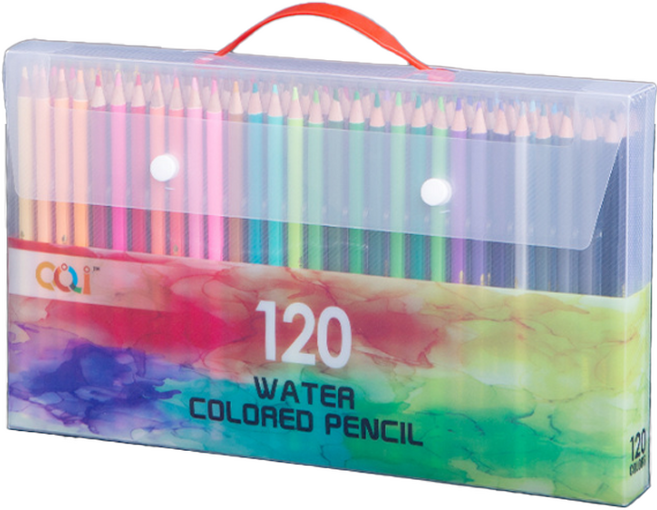 수채화 연필용 색연필 세트 PVC박스 포장, 120색, 1세트