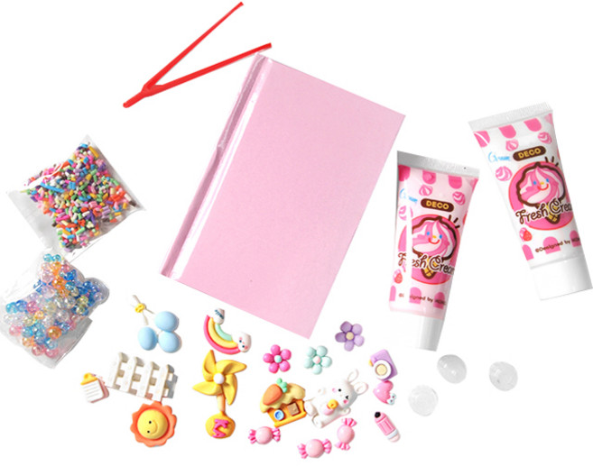 DIY 미니 다이어리 꾸미기 세트, 랜덤발송(꾸미기파츠), 1세트