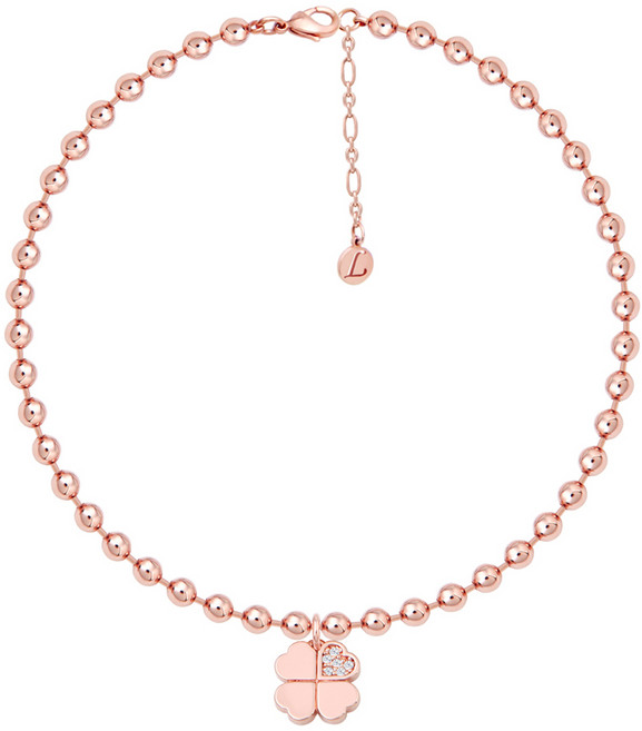 네잎클로버 펜던트 볼 체인 발찌 JR357