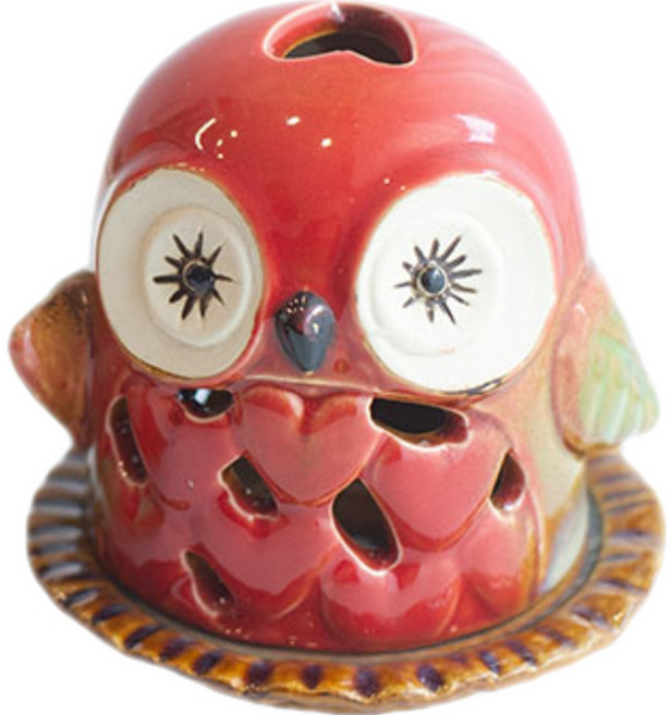 쌍떼 엔틱 인테리어 소품 부엉이 촛대 캔들 홀더 소