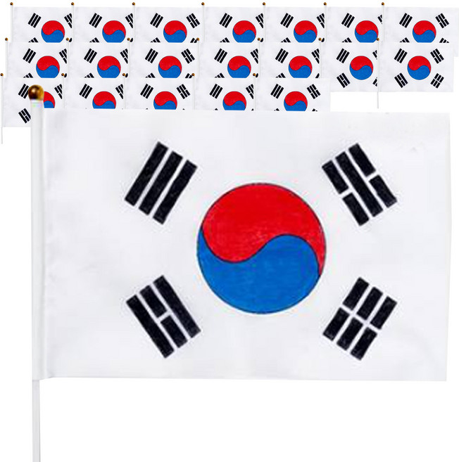 민화샵 태극기 만들기 세트 태극기 KDPFB0562, 20세트, 혼합색상