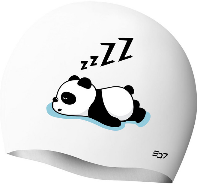 SD7 실리콘 레이지 팬더 수영모 SGL-CA332, WHT, 1개
