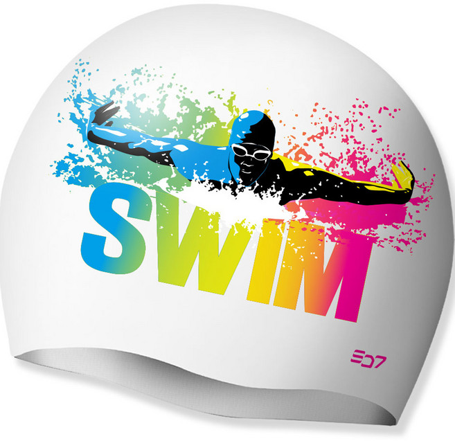 SD7 실리콘 스윔 버터플라이 수영모, 화이트(SGL-CA30), 1개