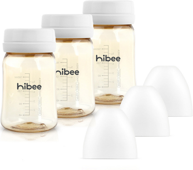 하이비 PPSU 에잇벤트 젖병 트리플팩, 노꼭지, 170ml, 화이트, 3개