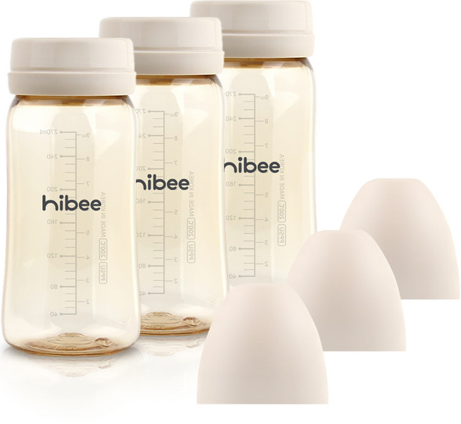 하이비 PPSU 에잇벤트 젖병 트리플팩, 샌드, 270ml, 3개