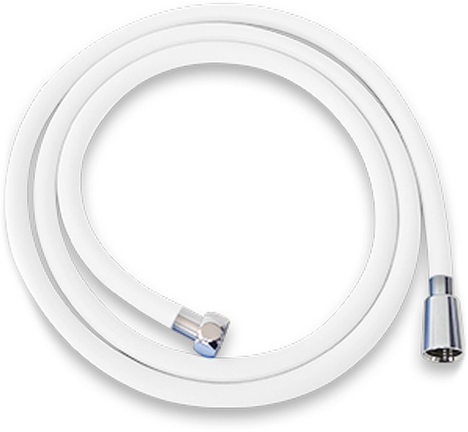 윈프라이스 국내산 꼬임방지 PVC 샤워호스, 2m, 화이트