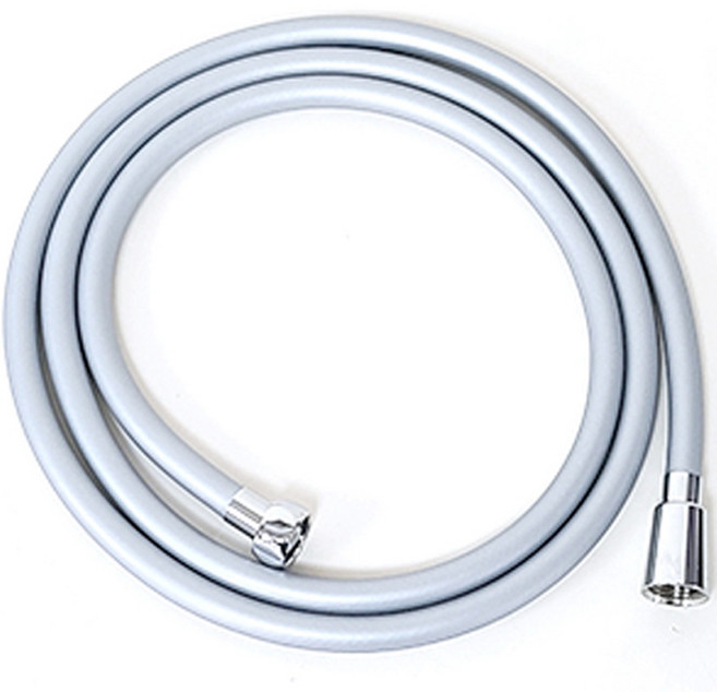 윈프라이스 국내산 꼬임방지 PVC 샤워호스, 2m, 실버