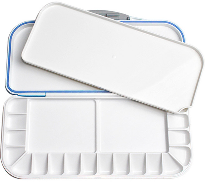 다다 수채화 아크릴 미술용 전문가 팔레트 270 x 128, 18칸, 1개