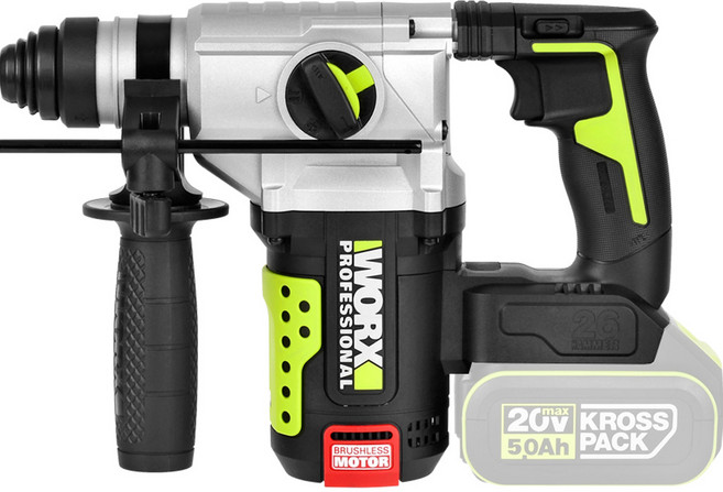 WORX 威克士 20V 充電式旋轉鎚鑽 (單機) WU389.9, 1個