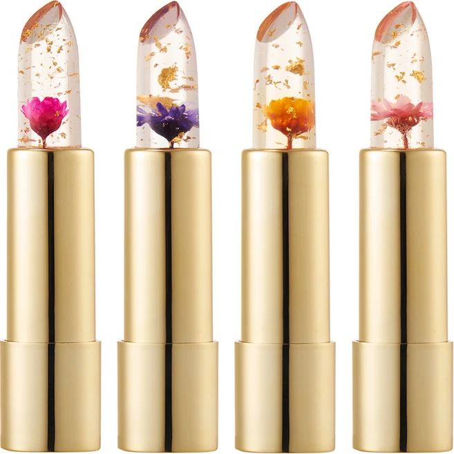 칼리즈메이 꽃 립스틱 4종 세트, 1개, 미닛메이드 + 드림퍼플 + 바비돌파우더 + 플레임레드 - 쿠팡