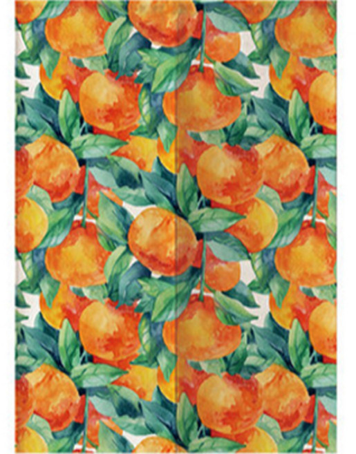 위더홈 상큼 과일 패턴 도어커튼