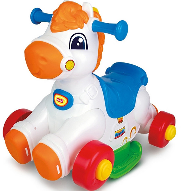 윈펀 2in1 씽씽 흔들목마, 혼합색상, 1개