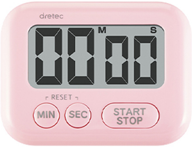 드레텍 주방 타이머, 핑크, 1개