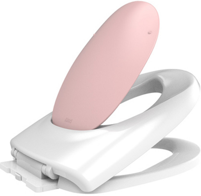 두리 3.0 트리플 무소음 유아변기커버, 베이비 핑크