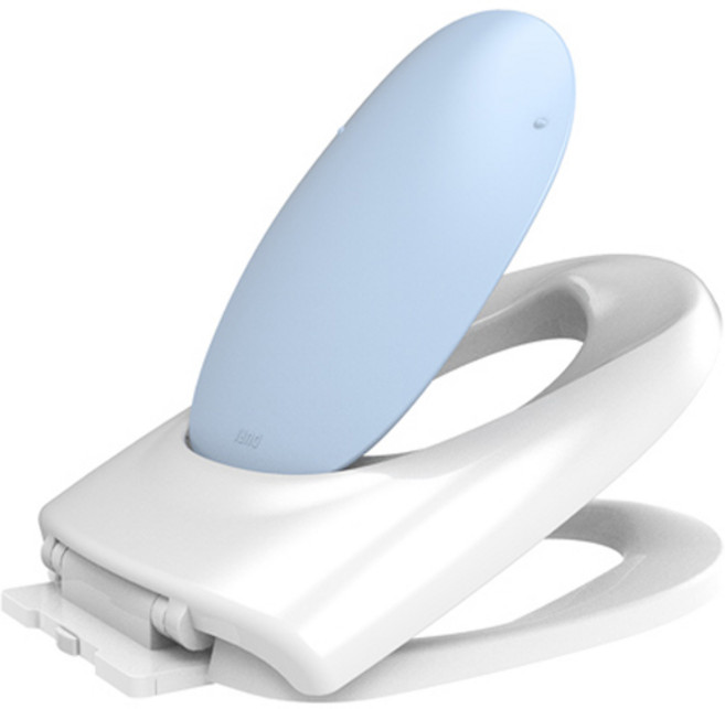 두리 3.0 트리플 무소음 유아변기커버, 스카이블루