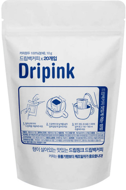 드립핑크 니카라과 드립백 커피, 10g, 20개입, 1개