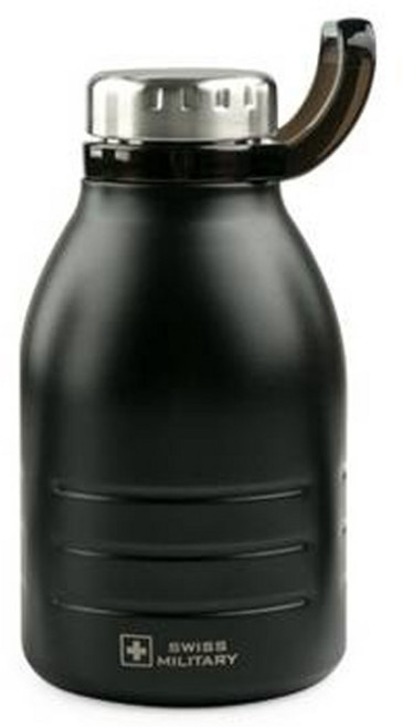 스위스밀리터리 대용량 보온 보냉 워터 플로우 저그 OKK-TKF1500, FBK 터키블랙, 1500ml, 1개