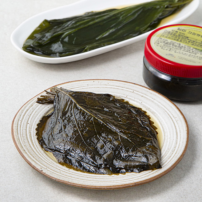 일미 명이나물장아찌 180g + 간장깻잎절임 180g 고기밥상A 세트, 360g, 1세트