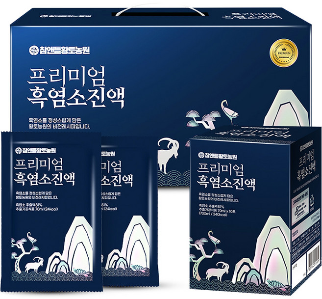 참앤들황토농원 프리미엄 흑염소진액, 2.1L, 1개