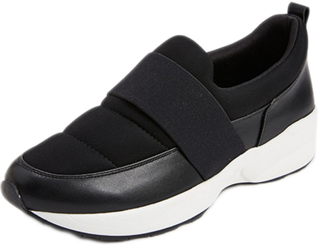 에스콰이아 여성용 기모 패딩 슬립온 YXBWBS706BK