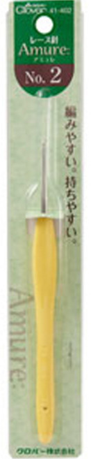 Clover 아뮤레 레이스용 코바늘 41-402, 1개