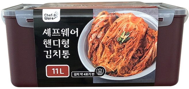 셰프웨어 와인 김치통 직사각, 11L, 1개
