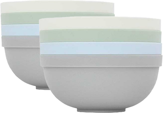 키친유 심플 피크닉 볼 세트, 혼합색상, 8개