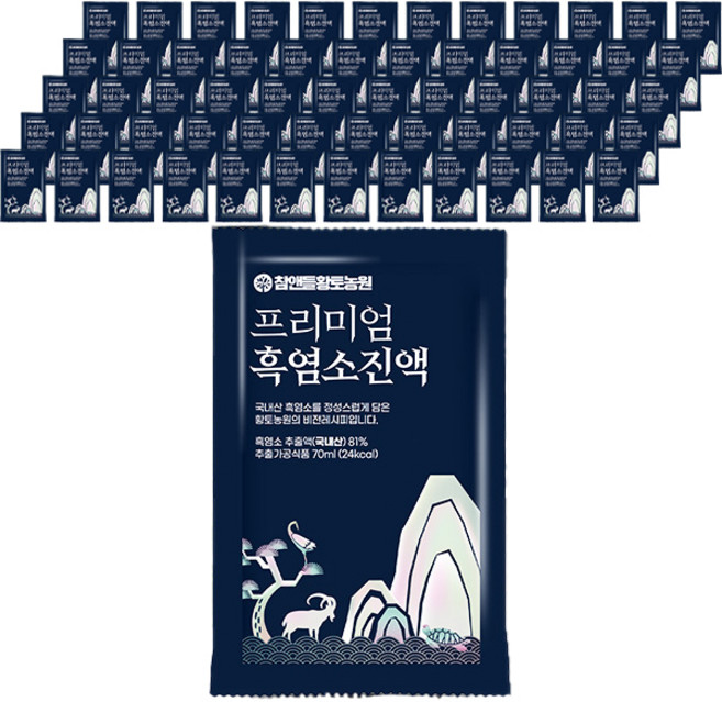 참앤들황토농원 프리미엄 흑염소진액 180포, 70ml, 6개