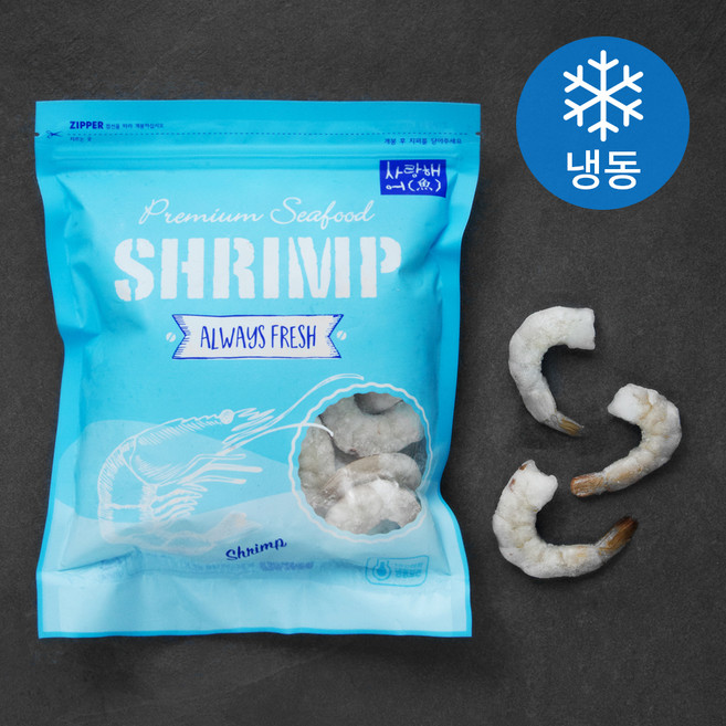 사랑해어 생 칵테일새우 (냉동), 500g(중,35-41미), 1개